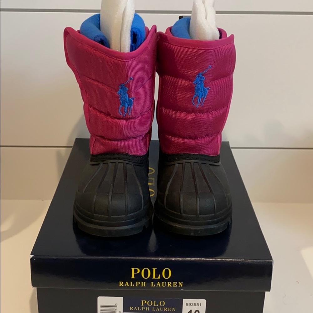 Ralph Lauren winter boots girls size 10